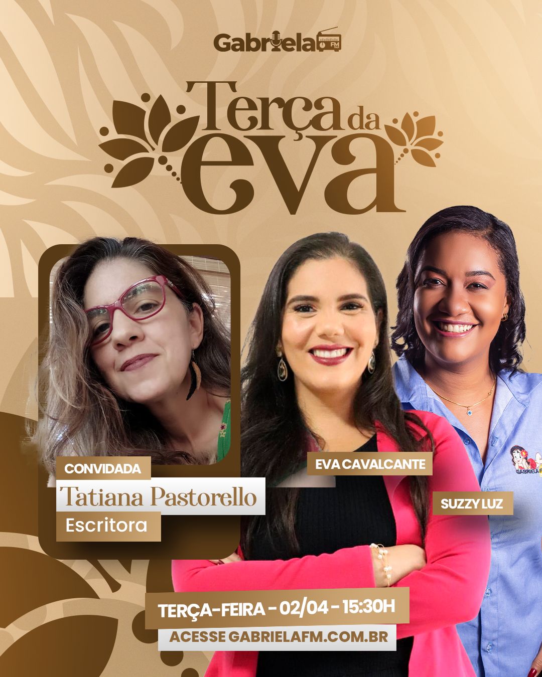 Entrevista da Tatiana Pastorello, Mulheres fortes não ganham flores na rádio Gabriela FM de Ilhéus